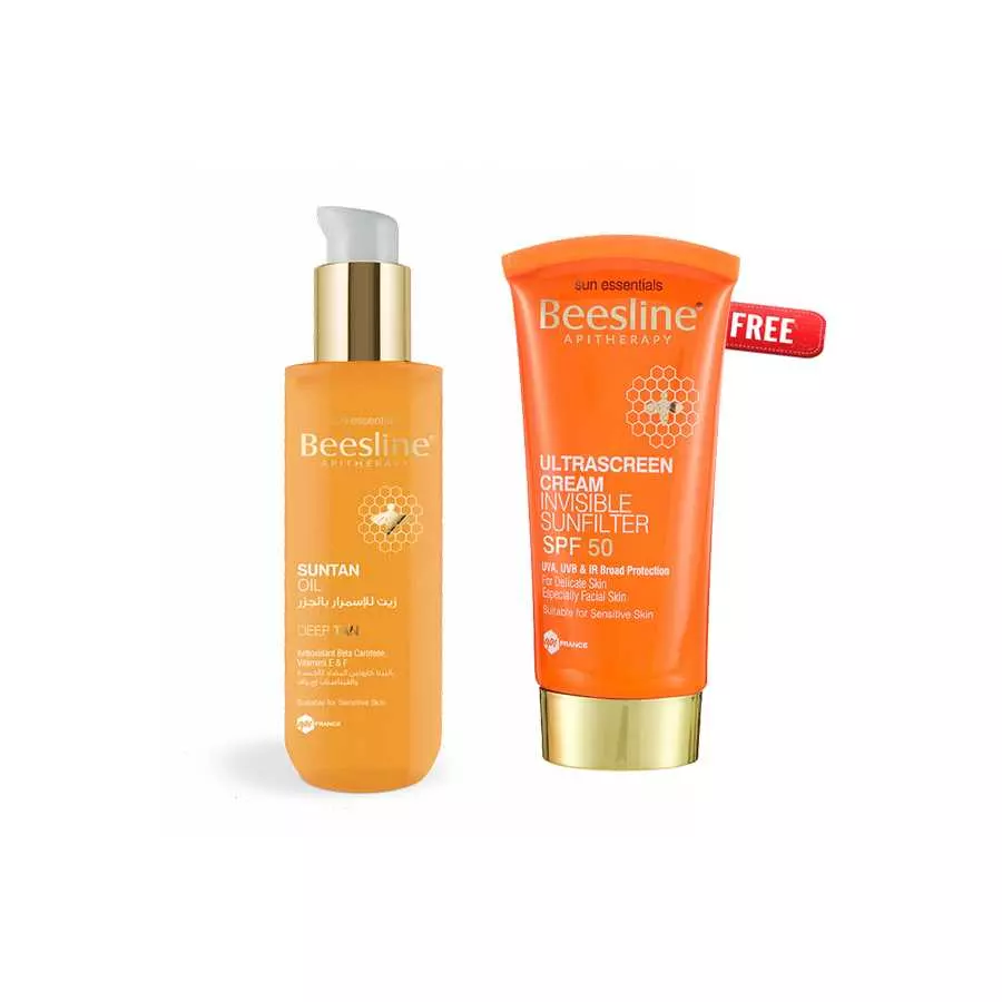 Beesline Suntan Oil + Ultrascreen Cream Invisible Sunfilter Offer