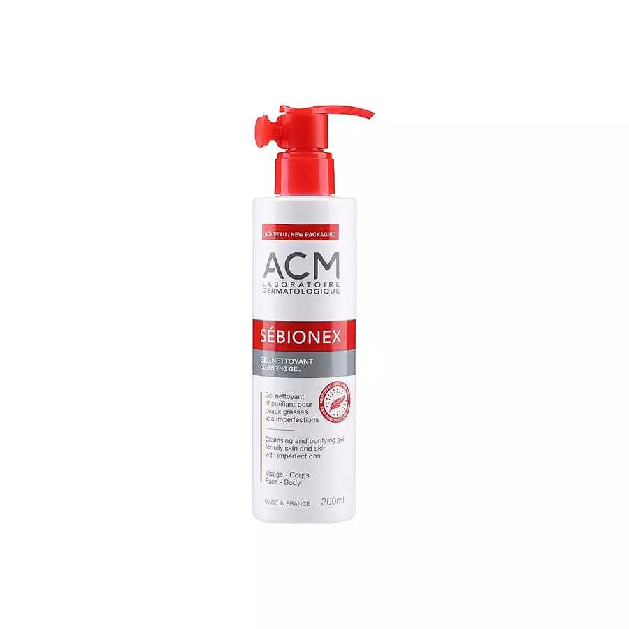 ACM Sebionex Sebium Face Cleanser Gel 200Ml