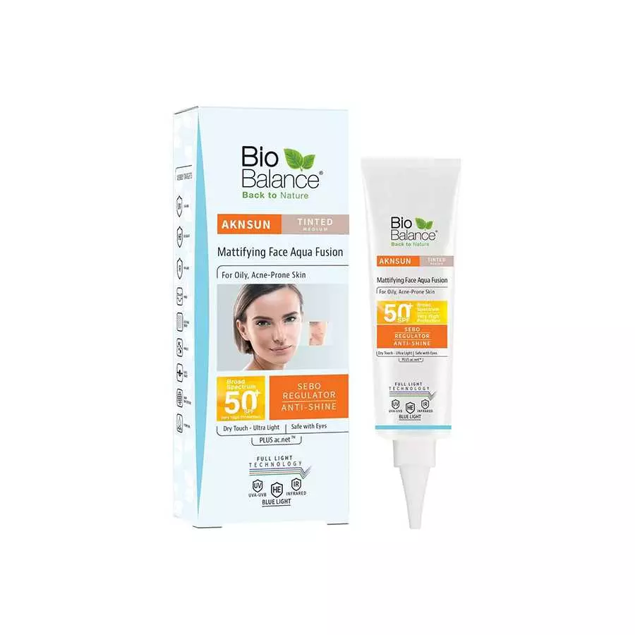 Bio Balance Aknsun Tinted Sunblock Spf50+, 40Ml