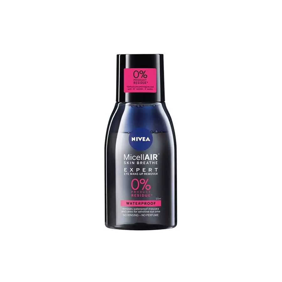 Nivea Eye MakeUp Remover Water Proof Black 125Ml