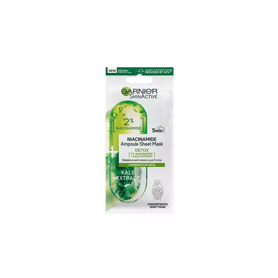 Garnier Niacinamide Kale Face Mask 15G