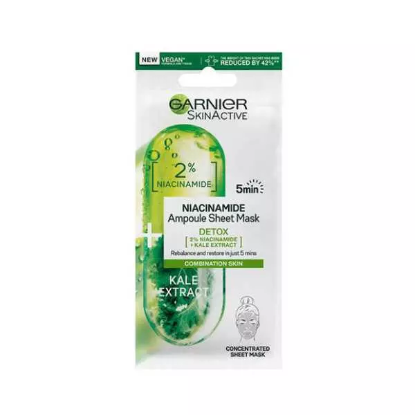 Garnier Niacinamide Kale Face Mask 15G